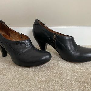 Clarks Black Leather Ankle Boots